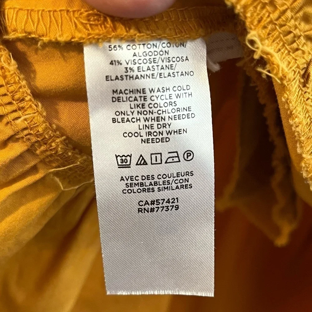 Ann Taylor Mustard Yellow Midi Dress XS